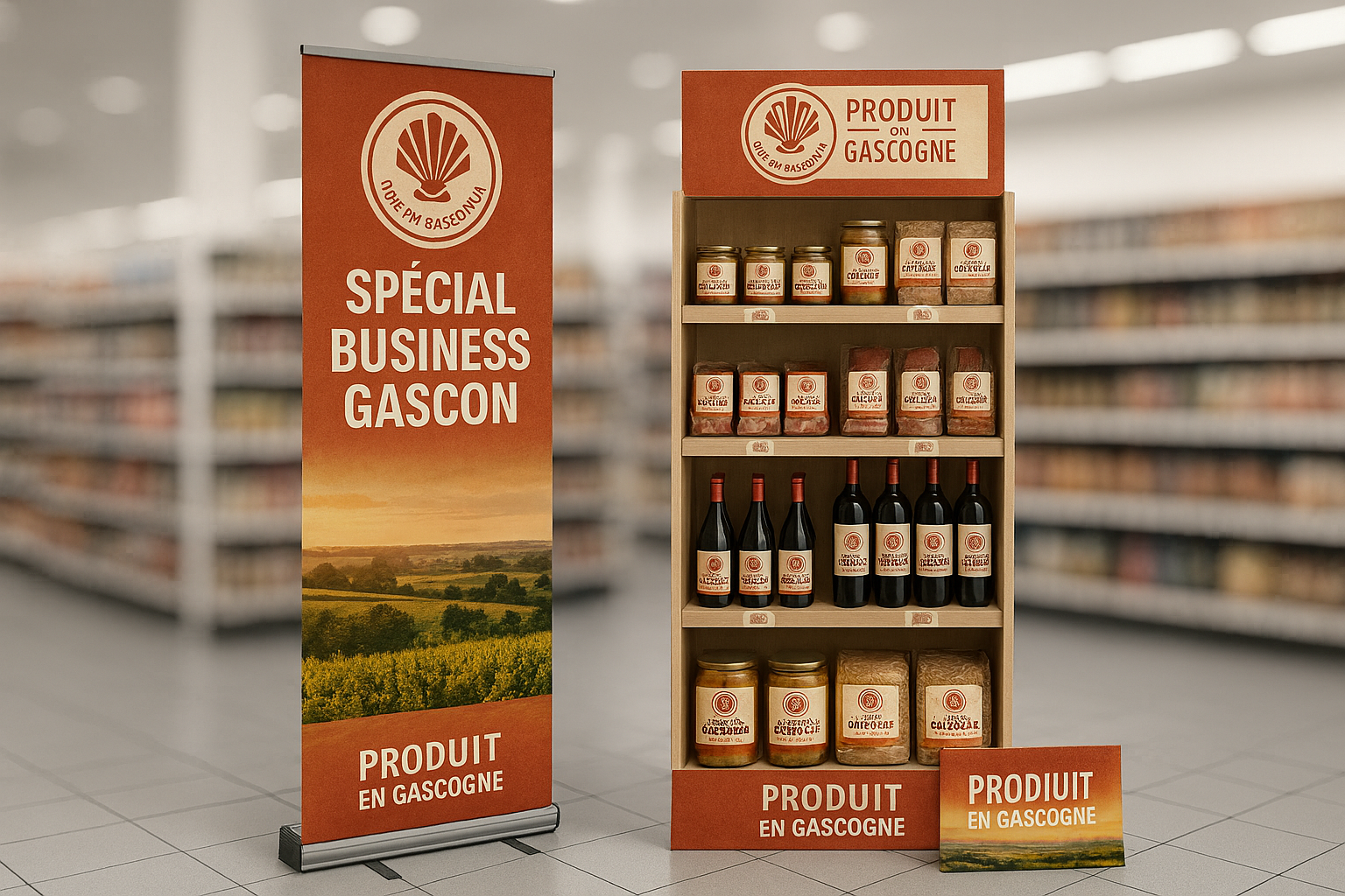 Opération Business concept des corners gascons